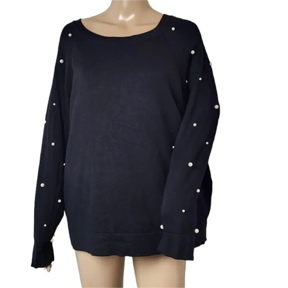 Zara Faux Pearl Pullover Sweater - Picture 1 of 5